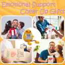 3 x Emotional Support Duck Positive Crochet Animals Fathers Day Birthday Gifts for Dad Men from Daughter Wife Son Stocking Stuffers Love Dad Office Desk Decor Encouragement