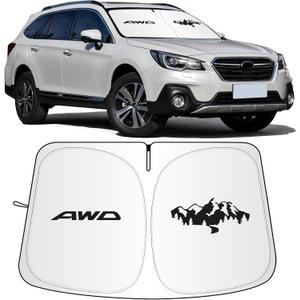 for Subaru Outback Sun Shade 2015-2019, Car Front Window Covers Sun Visor Protector, Foldable Blocks UV Rays Windshield Sunshade for Subaru Outback Accessories