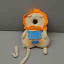 Baby Walker Head Protector Toddler Adjustable Baby Head Protection Backpack Wear Safety Pad (Beige Lion)