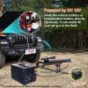 PCP Air Compressor,Built-in Power Converter,Portable 4500Psi/30Mpa,Water/Oil-Free,PCP Paintball Tank Air Pump, Powered by 12V Car DC or Home 110V AC with Oil-Moisture Filter