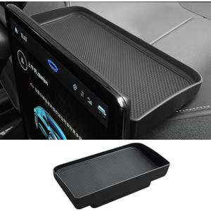 Dashboard Storage Tray for 2025 Ford Mustang Mach-E 15.5-Inch Screen Compatible with Ford Mustang Mach-E 2021-2025 Accessories Behind-Screen Dash Organizer