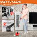 2 x 2 Pack Upgraded Spin Mop Replace Scrub Brush Compatible with O Cedar EasyWring 1 Tank, Great for Kitchen, Deck, Bathroom and Shower Floor Scrubber Head