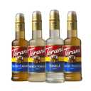 Torani Flavored Drink Syrup Caf Variety Pack, Vanilla, Salted Caramel, Classic Hazelnut & French Vanilla, 12.7 fl oz (Set of 4) (EXP 01/08/28)