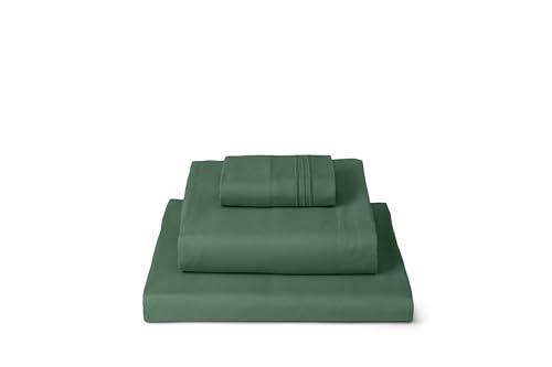 Mellanni Twin XL Sheets Set - 3 PC Iconic Collection Bedding - Hotel Luxury, Extra Soft, Cooling Bed Sheets - Wrinkle, Fade, Stain Resistant (Twin Extra Long, Emerald Green)