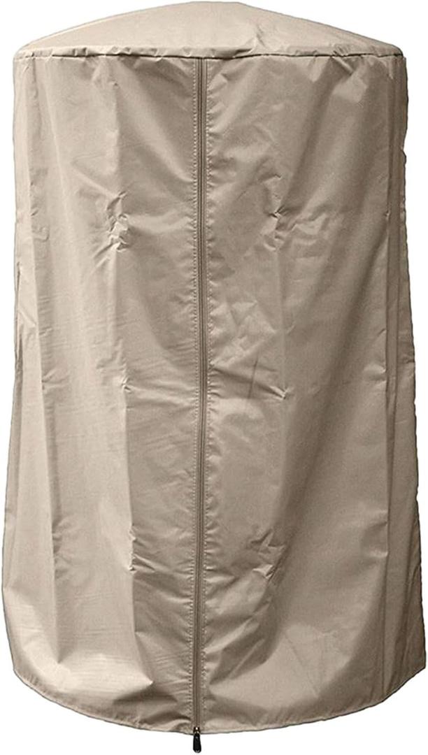 Patio Heater Cover Pool Equipment Cover Outdoor Winter Cylinder Heavy Duty , Beige