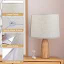 PATIKIL Lamp shades for Table Lamps 11.4" Top x 12.6" Bottom x 9.8" High Drum Lamp shades for Floor Lamps Medium Linen Lampshade Easy Assembly for Lamp Replacement, Beige