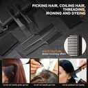 10PCS Styling Hair Comb Professional Barber Combs for Hair Stylist, Premium Grade Barber Brush, Variety Pack Great for All Hair Types & Styles