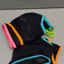 popvil Women's High Waisted Bikini Sets Neon Two Piece 2026 Swimsuit Sporty Adjustable Straps Bathing Suit (X-Large, Black1)