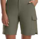 Womens Lightweight Hiking Shorts Stretch Quick Dry Cargo Shorts with Pockets for Casual Golf Travel and Workout (XL)
