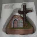 Tomb Easter Scene and Christian Cross Decoration, He is Risen Tomb Sculpture, Jesus Easter Decor, Jesus Nativity Scene Decoration for Religious Decorations, Home Office Tabletop, Shelf Decor