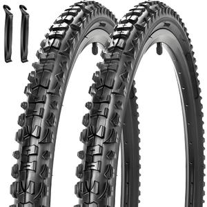 2 Pack 16/20/24 X 1.75/1.95/2.125 Bike Tires 16/20/24 Inch Folding Replacement Bicycle Tires Suitable for Mountain Beach Cruiser Bike Replacement Tires