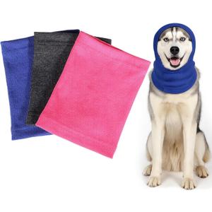 3Pack Neck Warmers for Dogs, Dog Calming Hoodie, Cat Anxiety Relief Cover, Dog Ear Cover for Anxiety Reliefs, Thickened Pet Ears Protector for Anxietys Relief and Calming Dogs Neck and Ear Warmer, Small