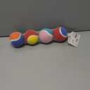 Squeaky Balls for Dogs, Squeaky Dog Toys Balls for Fetch, Funny Puppy Chew Toys, Built-in Squeaker, Idea for Doggie Birthday Gift, Large - 4 Pack (Mixed Color A)