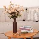 CEWOR 15pcs Fall Artificial Flowers, Fake Flowers in Vase for Table Centerpieces Decor, Aesthetic Artificial Flowers for DIY Bouquet Party Wedding Home Decor Floral Arrangements Centerpiece Beige