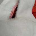 Women Christmas Sexy Santa Costume Mrs Claus Puff Sleeve 3 Pack Headband Stocking and Velvet Dress(XL)