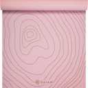 Gaiam Yoga Mat - Premium 6mm Print Extra Thick Non Slip Exercise & Fitness Mat for All Types of Yoga, Pilates & Floor Workouts (68"L x 24"W x 6mm Thick) (Topo Sherbet)