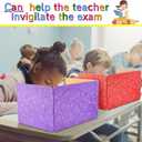 Jetec 30 Pcs Privacy Boards Corrugated Paper for Student Desks Classroom Privacy Boards for Desks Colored Desk Divider Desk Partition Trifold Panels Study Carrel for Study Teacher Classroom Office