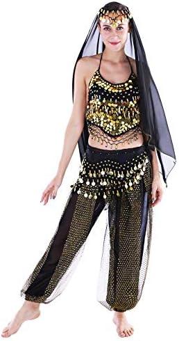 Seawhisper 12 Colors Belly Dance Costumes India Dance Outfit Halloween, One Size