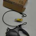 Fida Retractable Dog Leash X-Small Breed, 10 ft Durable Pet Walking Leash for Extra Small Dogs/Cats/Small Animals up to 18 lbs, 360 Tangle Free, Black (X-Small, Black)