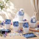 Ctosree 50 Sets Forget Me Not Seeds Packets Funeral Favors Celebration of Life with Flowerpot Thank You Tags Organza Bags for Funeral Memorial Loss of Loved One(Seeds Not Include)