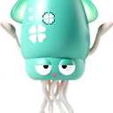 Pbooo Dancing Octopus Toys, Tummy Time Toys, Dancing Squid Baby Toys with LED Lights, Rechargeable Crawling Octopus Toy for 6-12 12-18 36 Months 1 Year Old, Interactive Moving for Boys Girls