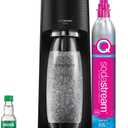 SodaStream - Terra Soda Streaming Machine - STARTER KIT - Sparkling Water Maker with CO2 & Bubly Drop - Eco-Friendly, No Batteries Needed - Black