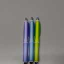 PILOT Dr. Grip Frosted Refillable & Retractable Ballpoint Pen, Medium Point, Black Ink, 3-Pack - Ideal for School, Journaling & Office Writing (Assorted Color Barrels)