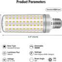 E26 LED Bulbs, 40W LED Light Bulbs Equivalent 400W, 3000K Sunset Color Warm Light, Not Dimmable, AC 110-220V, E26 Light Bulbs (2 Pack)