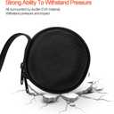 Travel Watch Case - Durable 50mm Single Watch Storage Box for Men & Women, Crushproof & Spillproof, Black