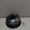 Disco Ball Motor with Remote & RGB Lights, 30 Bright LEDs, 0-15 RPM Adjustable Speed Disco Ball Spinner, Supports 4'' to 16'' Mirror Balls for Parties DJ Wedding, Christmas, Birthday, Camping (Black)