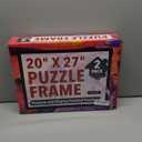 Impresa Jigsaw Puzzle Display Frame Kit - 2-Pack 20x27 in Black - Easy Snap-Together Puzzle Board Backing - Versatile Wall Hanging & Art Display - Fits 1000 Piece Frame