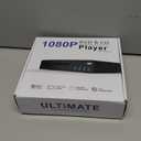 Compact DVD Player, HDMI DVD Players for TV with USB Input, All Region Free Disc Player, Support NTSC/PAL System HD 1080P with HDMI & AV Cable and Remote Control