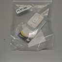 JR Products 12345 White Low Profile Slide-Out Switch with Bezel