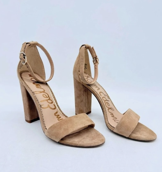 Sam Edelman Daniella Womens Sandal Size 7.5 Beige Ankle Strap Dress Shoe