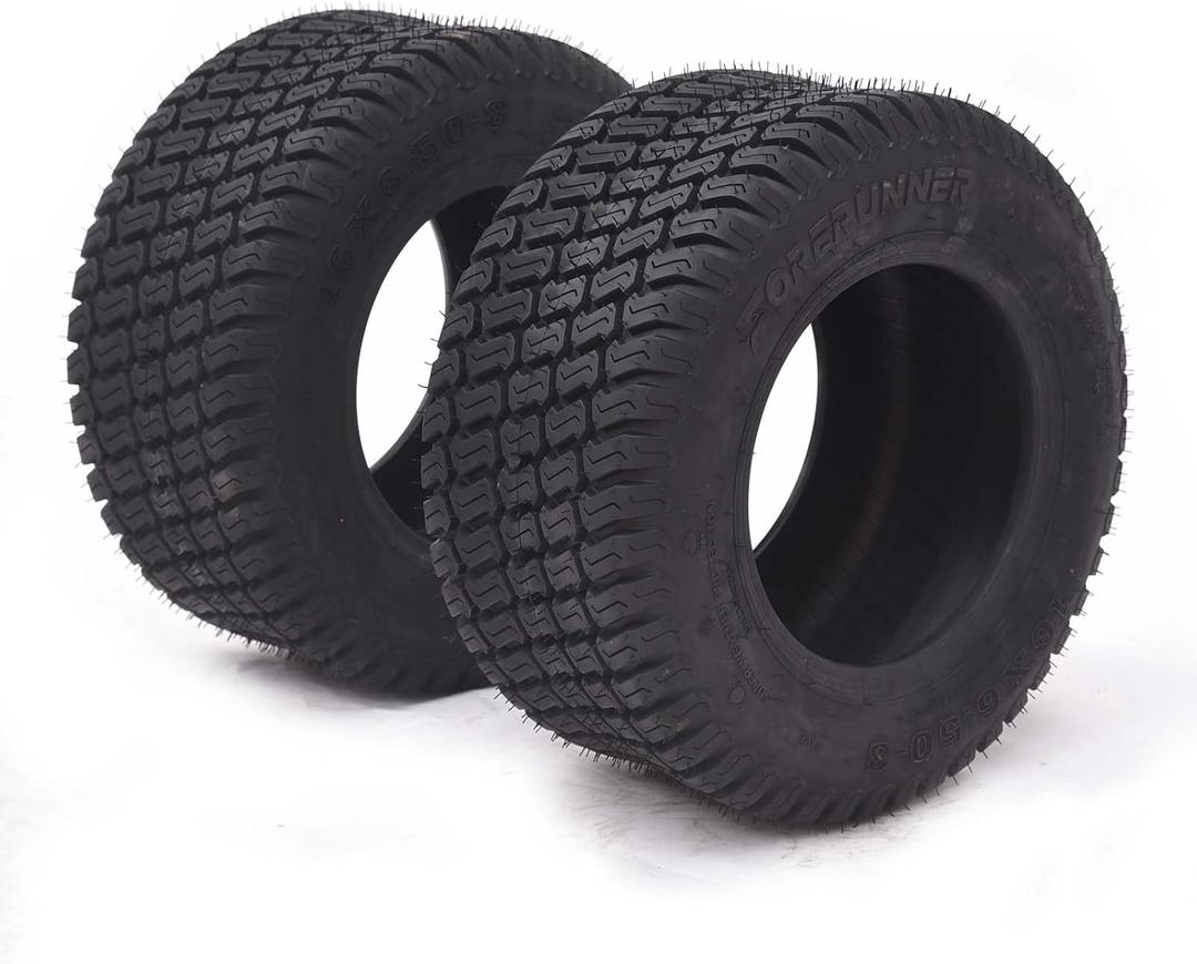 16x7.50-8 4PR Lawn Mower Tires 16x7.50-8 Tractor Turf Tire 16x7.50x8 Tires 4PR Ply Tubeless Set of 2,Widely Used On Many Kind of Lawn Mower, Riding Lawn Mower, Lawn Tractor, Garden Tractor