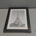 upsimples 5x7 Picture Frame, Display Pictures 4x6 with Mat or 5 x 7 Without, Wall Hanging Photo Frames, Black, 1 Pack