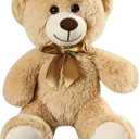 Teddy Bear Plush Toy, 13.5 inch Teddy Bear Stuffed Animal Birthday for Kids Girl Friends(Brown)