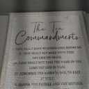 The Ten Commandments Rustic Bible Verse Framed Wall Art, 16''×24'' Positive Religious Christian Saying Sign for God Jesus Christ Prayer, Vintage Narrow Holy Inspirational Catholic Scripture Decor