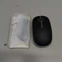 VssoPlor Type C Wireless Mouse, USB C MacBook Wireless Mouse Dual Mode Cordless Mice with USB and Type C Receiver Compatible with PC, Laptop, MacBook and All Type C Devices-Black and Silver