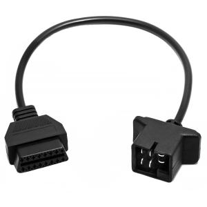 6 Pin OBD1 to 16 Pin OBD2 Diagnostic Scanner Convertor Adapter Cable Compatible for Jeep/Dodge/Chrysler