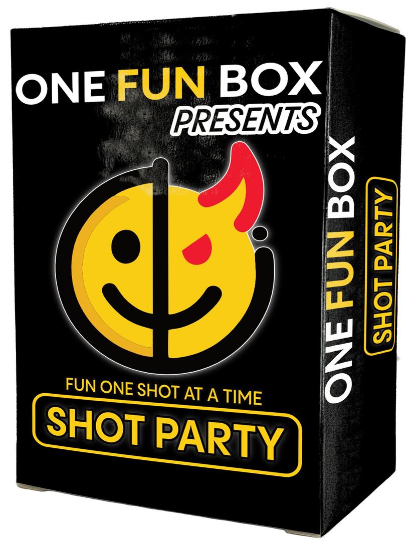One Fun Box Shot Party - The Ultimate Drinking Game for Parties, College Nights, Birthdays - Card Game for Shots, Gifts & Celebration