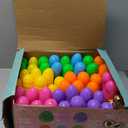 JOYIN 300PCS Easter Eggs, Plastic 2.3" 294PCS Colorful with 6PCS Golden Eggs Bulk Empty Fillable for Easter Hunt Party Favor Basket Stuffers Filler Classroom Prize Supplies Decor