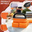 Griddle Cleaning Kit for Blackstone, Heavy-Duty Scraper & Ergonomic Handles | Flat Top Grill Accessories | Non-Scratch Scouring Pads | Easy to Remove Stain