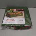 ZOBER Underbed Christmas Ornament Storage Box - Stores 64 3" Ornaments, With Dividers - Tear Proof 600D Oxford Fabric, Ornament Organizer Storage Box, Durable Christmas Containers Holder - Green