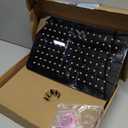  12 * 8 Inch Rectangle Rain Shower Head Black, All Metal Stainless Steel 304, Full Body Rainfall Shower with 112 Silicone Nozzles, High Flow Waterfall Showerheads