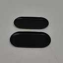Stainless Steel Decorative Tray, Set of 2, 7 Inch Long, Jewelry Dish Cosmetics Organizer Bathroom Clutter Serving Platter Small Storage Tray, Oval, Matte Black