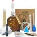 Complete Home Brewing Kit for Mead Hard-Cider Wine Beer Starter Set
1 gal Glass Carboy Fermenter with Brew Bag, Hydrometer, Bung & Airlock,Siphon, Funnel, Temp Strip for Home Small Batch Making