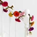 XunYee 5.6 ft Wool Felt Flower Garland Hand Felted Flower Strings for Wedding Party Floral Decor Mantle Decorations(Colorful,1 Pack)