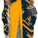 Women African 2 Piece Outfits Button V Neck Long Plus Size Split Caftans Wide Leg Pants Sets, Size: XXL