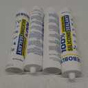 Silicone Caulk & Sealant Clear, 100% Waterproof Silicone Sealant, Shrink & Crack Proof, Silicone Caulking for Kitchen, Bathroom, RV, Interior & Exterior Use, 10.2 FL. OZ/300ML, 4 Pack